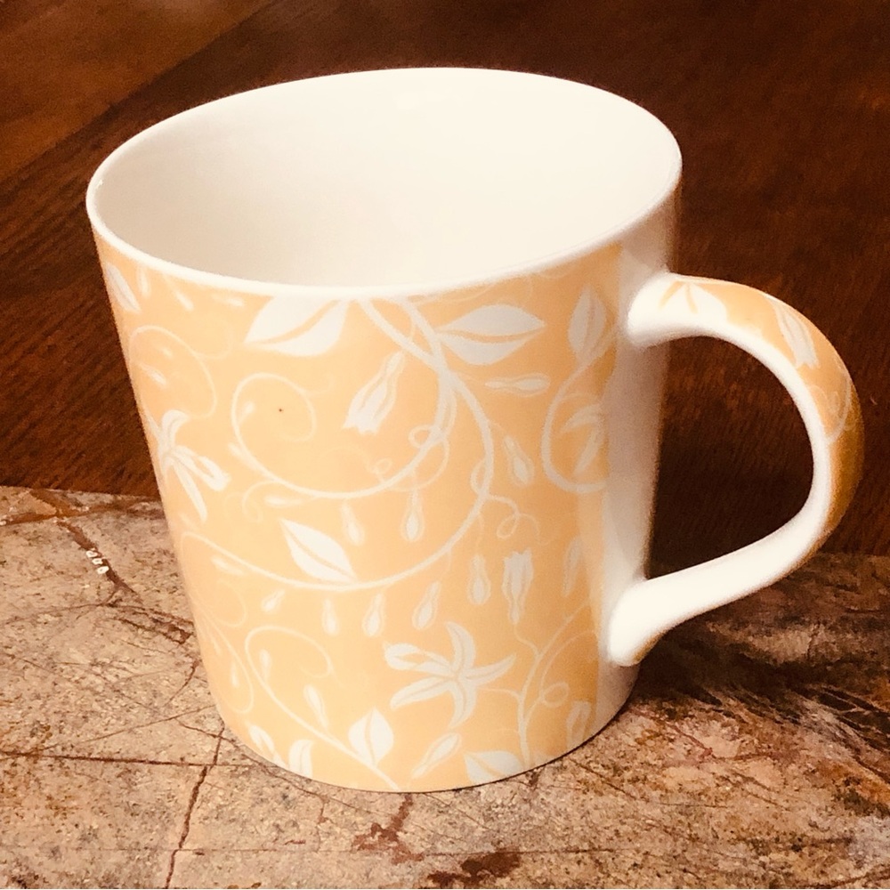 Bone China Large Floral Mug By Silver One